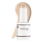 Nicedeco 4 In 1 Rubber Base Gel For Nails, Hema Free Clear Sheer Color Gel Nail Polish UV LED Soak Off, Elastic Rubber Nail Strengthen Enhance Base Coat Color Gel Polish 012