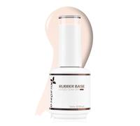 Nicedeco 4 In 1 Rubber Base Gel For Nails, Hema Free Clear Sheer Color Gel Nail Polish UV LED Soak Off, Elastic Rubber Nail Strengthen Enhance Base Coat Color Gel Polish 007