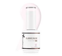 Nicedeco 4 in 1 Rubber Base Gel for Nails, HEMA Free Clear Sheer Color UV LED Soak Off, Elastic Nail Strengthen Enhance Base Coat Polish 004