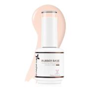 Nicedeco 4 in 1 Rubber Base Gel for Nails, HEMA-Free Clear Sheer Color UV LED Soak Off Polish, Elastic Nail Strengthen Enhance Base Coat 019