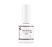 Nicedeco 6-in-1 Gel Nail Glue | 15ml Brush-On Super Strong Adhesive for Acrylic, Soft Gel & Press-On Nails | UV/LED Lamp Required