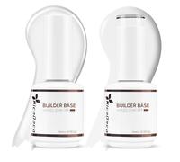 Nicedeco 8 in 1 Builder Base Strengthening Gel, 2x15ml UV/LED Clear Building Nail Gel in a Bottle,Gel Polish Nail Repair Nail Strengthen