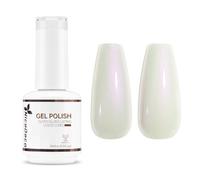 Nicedeco Pearl Gel Nail Polish, 15ml Pearlescent Shell Shimmer Gel Polish Sparkle Shiny Nail Gel UV/LED Soak-Off Nail Art Manicure Pedicure, Salon & Home Use - Long Lasting & Easy to Apply 001