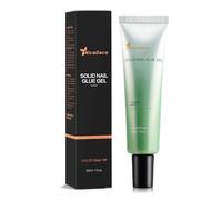 NICEDECO Soft Gel Nail Tips Glue 30ml - Lamp Curing Needed, Non-stick Hand, Super Strong - No Brush Needed for Fake Press On Nails