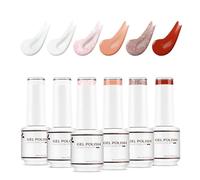 Nicedeco Valentine's Day Gel Nail Polish Set, UV/LED Gel Polish,Nail Art Manicure Pedicure for Salon & Home Use - Long Lasting & Easy to Apply 6pcs x 8ml-Kit17