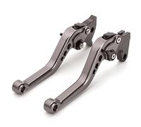 NICEDOLL CNC Motorcycle Clutch Brake Levers for YFM 350 Raptor 06-13, Raptor YFM660 01-06, TTR125L/LE/LW 00-19, Banshee 350 02-06, XT660R XT660S 04-16, Blaster 200 YFS200 03-07 Short Adjustable