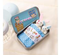 NICEDREAM Easter Bunny Toys Hug in a Box for Kids Personalised Pocket Bunnies in Tin Box Custom Name Mini Plush Pocket Hug Rabbit Easter Mummy and Baby Bunnies in Pocket Tin