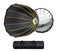 NiceFoto Parabolic Softbox 27.5 inches/ 70cm Professional Quick Set-up Deep Soft Box with Grid and Bowen Mount for Studio Flash LED Light Photography