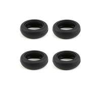 NICEHCK Black Comfortable Earbuds Dedicated Silicone Rings Flat Headphones Cover case Soft Earphone Tips Eartips Accessory for ST-10s RW-1000 RW-2000 EBX21 (4pieces) (Black 4pieces)