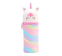 NICEIN® Kawaii Pencil Case, 2-in-1 Stand Pencil Case with Zip, Cute Cartoon Animal Pencil Case, Pencil Case for Students, Teenagers, Girls, Large Pencil Case, Aesthetic School Supplies, Camouflage
