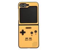 NiceKing for Samsung Galaxy Z Flip 6 Case Hard Plastic Frame Silicone Shockproof Cover for Samsung ZFlip6 2024 Yellow