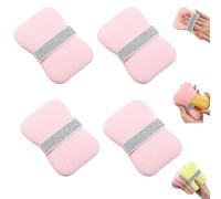 Nicelifehack Double-Sided Bath Foaming Bag, 2 in 1 Nicelifehack Bath Sponges,Sponges for Shower Exfoliating,Quick Lather & Reusable Mesh for Men & Women (Light Pink 4pcs)