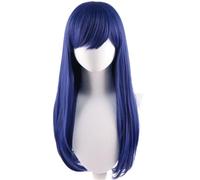 NiceLisa Ennui Inside Emotion Wig Long Straight Blue Anime Halloween Cosplay Costume Wig