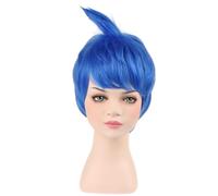 NiceLisa Joy Blue Inside Emotion Wig Short Layered Prestyled Ahoge Kid Girls Heat Resistant Cosplay Wig