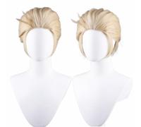 NiceLisa Lucifer Morningstar Hazbin Hotel Wig Girl Boy Short Slick Black Blonde Beige Cosplay Wigs