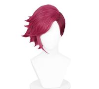 NiceLisa Short Violet Vi Wig Game Anime Role Play Reddish Halloween Party Women Cosplay Costume Wigs