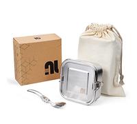 nicelock Stainless Steel Lunch Box for Children Small with Leak-proof Lunch Box for On the Go - Yoghurt Porridge Salad Soup Noodle Sandwich