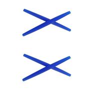 NicelyFit 2 Pairs Socks Earsocks Compatible with Oakley Glass Frame OX3107 OX3093 OX5050 OX5072 OO4020 OO4036 OO6006 etc., Blue, 61mm