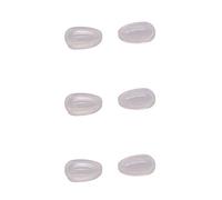 NicelyFit Clear Nose Pads for Oakley Eyeglass Frames Keel Tincan Tinfoil Tailpin Caveat Feedback Holbrook Metal Tailback etc Clear Size: 12mm x 7mm