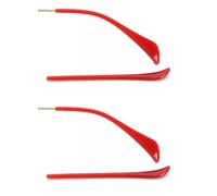 NicelyFit Earsocks Temple Socks Sleeves Replacement Parts For RayBan Sunglasses Glass Frames RB3025 RB3026 TT003 (Red 2P)