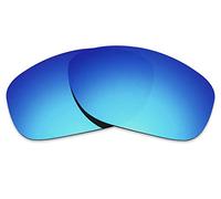 NicelyFit Polarized Replacement Lenses Shades for Oakley Pit Bull OO9127 Sunglasses Glass Frames (Ice Blue Mirror)