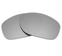 NicelyFit Polarized Replacement Lenses Shades for Oakley Pit Bull OO9127 Sunglasses Glass Frames (Titanium Mirror)