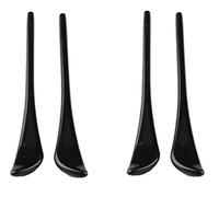 NicelyFit Replacement Ear Socks Temple Socks Tips Sleeves For RB Sunglasses Glass Frames RB3025 RB3026 etc. TT003 (Black - 2 Pairs)