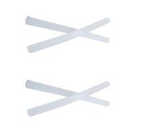 NicelyFit Replacement Temple Ear Socks for Oakley Metal Plate OX5038 Carbon Plate OX5079 Eye Glass Frames, Milky White 2p, 63 mm