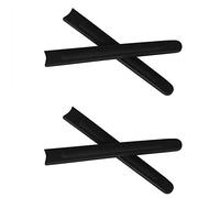 NicelyFit Replacement Temple Ear Socks for Oakley OX5066 DERINGER Glass Eyeglass Frames (Black - 2 Pairs)