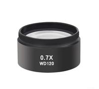 Niceminiwall 0.5X 0.7X Auxiliary Objective Lens for Trinocular Binocular Stereo Zoom Microscope, 48mm Mounting Diameter Glass Lens, Enhances Observation by(0.7X)