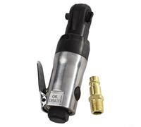 Niceminiwall 1/4 Inch Pneumatic Air Ratchet Wrench, 300 RPM Reversible Square Drive Metal Tool with Lever Control, 16 ft-lbs Torque for Tight Spaces, Shipbuilding,