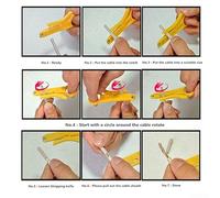Niceminiwall 10-Piece Network Cable Stripping Tool Set, Manual Wire Punch Down for for Cutter and Stripper Pliers for for CAT5/CAT5e/CAT6 Data Cables, UTP/STP Cable Termination and