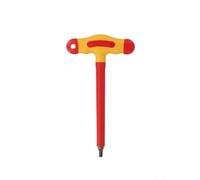 Niceminiwall 1000V Insulated T-Handle Wrench Set VDE Certified High Voltage Safety Tool with TPE Two-Color Grip for Electrician Maintenance, Alloy Steel to(T40)