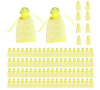 Niceminiwall 100Pcs Fruit Protection Bags - 10X12cm Green Nylon Present Bags Large - Garden Plant Protect Insects Barrier Mesh Net Bags - For Fruits Tree(Is black)