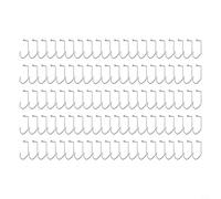 Niceminiwall 100pcs V Bend 90 Degree Aberdeen Offset Jig Fly Tying Hooks, Strong Wire Metal Fishing Hooks with Black Nickel Plating for Freshwater Saltwater Angling,(2#)