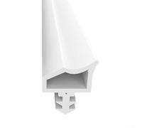 Niceminiwall 10m White Rubber Door Frame Seal for for Sound Insulation and Draught Excluder, Moisture Proof Weather Stripping for for Home Improvement, Fits 4-5mm Gaps on Wooden or