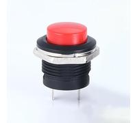 Niceminiwall 12V 16mm Momentary Push Button Starter Switch, Heavy Duty Metal Ignition Push Switch with IP67 Waterproof Dustproof Design, for SPST for Car, Truck, Marine Boat,(Red)