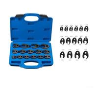 Niceminiwall 15 Piece Crow Foot Wrench Set in Chrome Steel, Metric Sizes for 3/8 Inch and 1/2 Inch Drive, Great for Tight Spaces