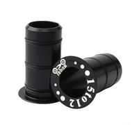 Niceminiwall 15mm to 12mm Hub Conversion Adapter, Aluminum Alloy Thru Axle Size Reducer with 3-Way Seal, Compatible with for 100x12mm Road Disc Brake Hubs, Bearing(Black)