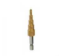Niceminiwall 1pc Steel Step Drill Bit for Drilling Metal Wood Hole Cutter 4-32/20/12mm with 3-Sided Shank Design(4-12mm)