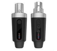 Niceminiwall 2.4G Wireless MicrophoneFor Dynamic Microphones 50M Range USB Rechargeable Converter XLR Transmitter Receiver Set Digital Audio System (1 in 1)