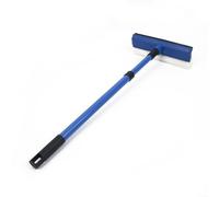 Niceminiwall 2 in 1 Telescopic Glass Squeegee and Sponge Brush Cleaner with Long Handle, Water Absorbing Head for Casement Windows, Shower Doors and Tiles