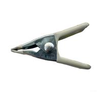 Niceminiwall 2 Inch Metal A-Shaped Spring Clamps with Rubber Pads for Woodworking, Photography Backgrounds and Plastic Sheets Fixing, Heavy Duty Grip Tools for(White)