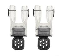 Niceminiwall 2 Pack Scuba Regulator Mouthpiece Set, Moldable Food-Grade Silicone Bite Piece for for Diving Comfort and Leak Prevention, Compatible with Most Standard SCUBA and(Clear color)