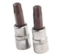 Niceminiwall 2 Piece Bit Socket Set, 1/4 Inch Drive, Chrome Vanadium Steel, T8 to T40, Hex Shank Tools for Factory, Workshop, Repair and Maintenance Applications,(T40)