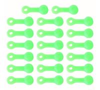 Niceminiwall 20-Pack Rubber Hydraulic Brake Bleed Nipple for Disc Brake Calipers - 19 x 6.5 x 4 mm, Black/Red/Green, Anti-Aging Bleeder Screw Covers(GREEN)