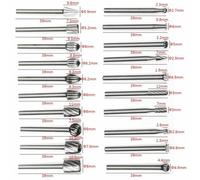 Niceminiwall 20-Piece High Speed Steel Rotary Burr Set with 3mm Shank for Wood Carving and Engraving, Compatible with for Dremel Tools and Die Grinders