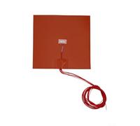 Niceminiwall 200W 12V Silicone Heater Pad 200x200mm Waterproof IP65 Flexible Heating Mat with Fiberglass Reinforcement for for Heat Bed Thermal Transfer and