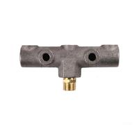 Niceminiwall 20mm Six-Way Horizontal Bracket for Belt Air Compressor with 14x1.5 Metric Thread and G1/4 British Threads, Cast Iron Construction for Pressure Gauges,(Outer Wire 20MM)
