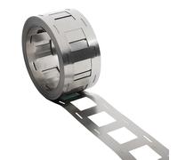 Niceminiwall 21700 Battery Nickel Strip Sheet 5M 2P Nickel Plated Steel Belt for Lithium Battery Pack Assembly with 0.15mm Thickness and Low Resistance